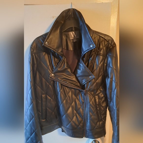 Worthington Quilted Faux Leather Moto Jacket - Picture 6 of 12